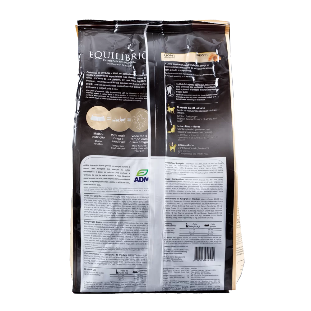 Alimento Equilibrio para Gato Adulto Light