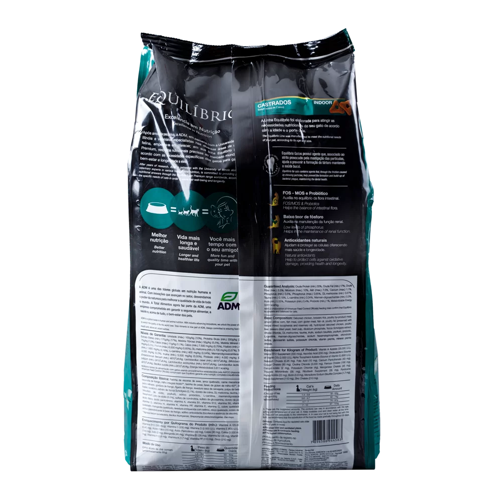 Alimento Equilibrio para Gato Adulto Castrado Mayor Senior 7+