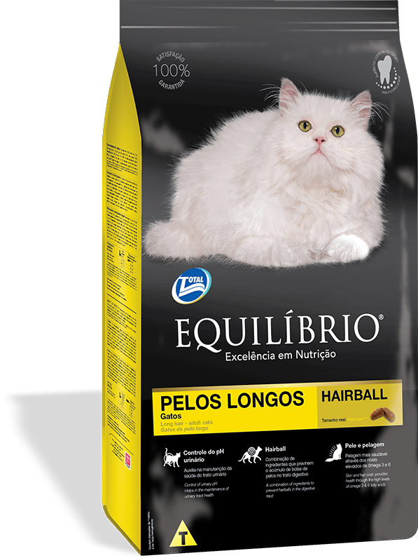 Alimento Equilibrio para Gato Adulto Pelos Largos