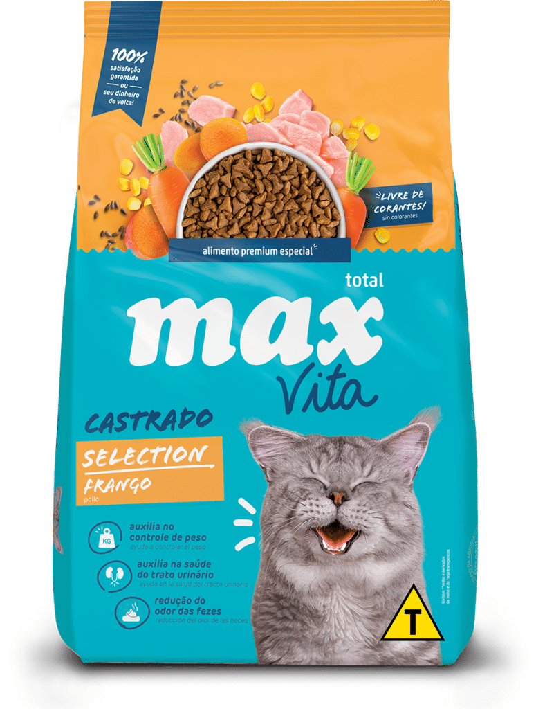 Alimento Max Vita Castrado Selection para Gatos Adultos sabor a Pollo