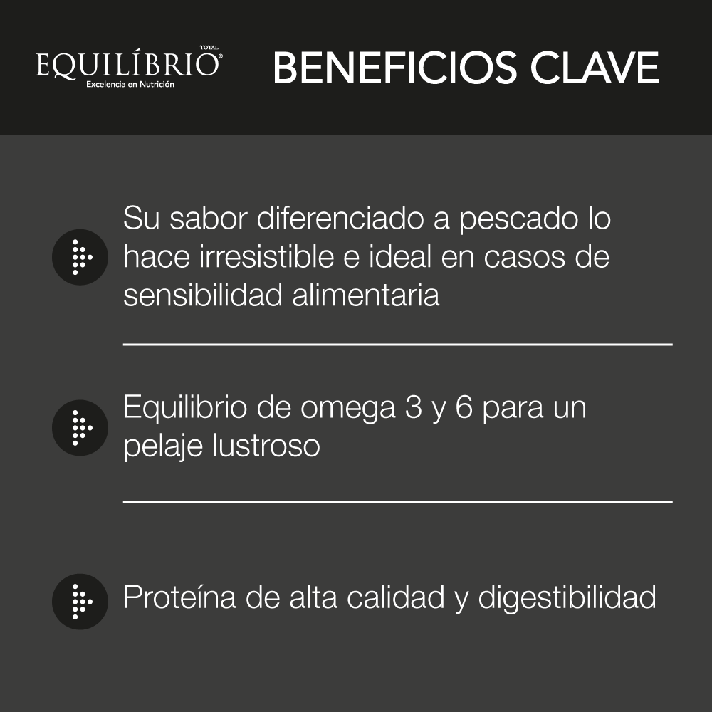 Alimento Equilibrio Sensitive Fish para Perro Adulto de Todas las Razas