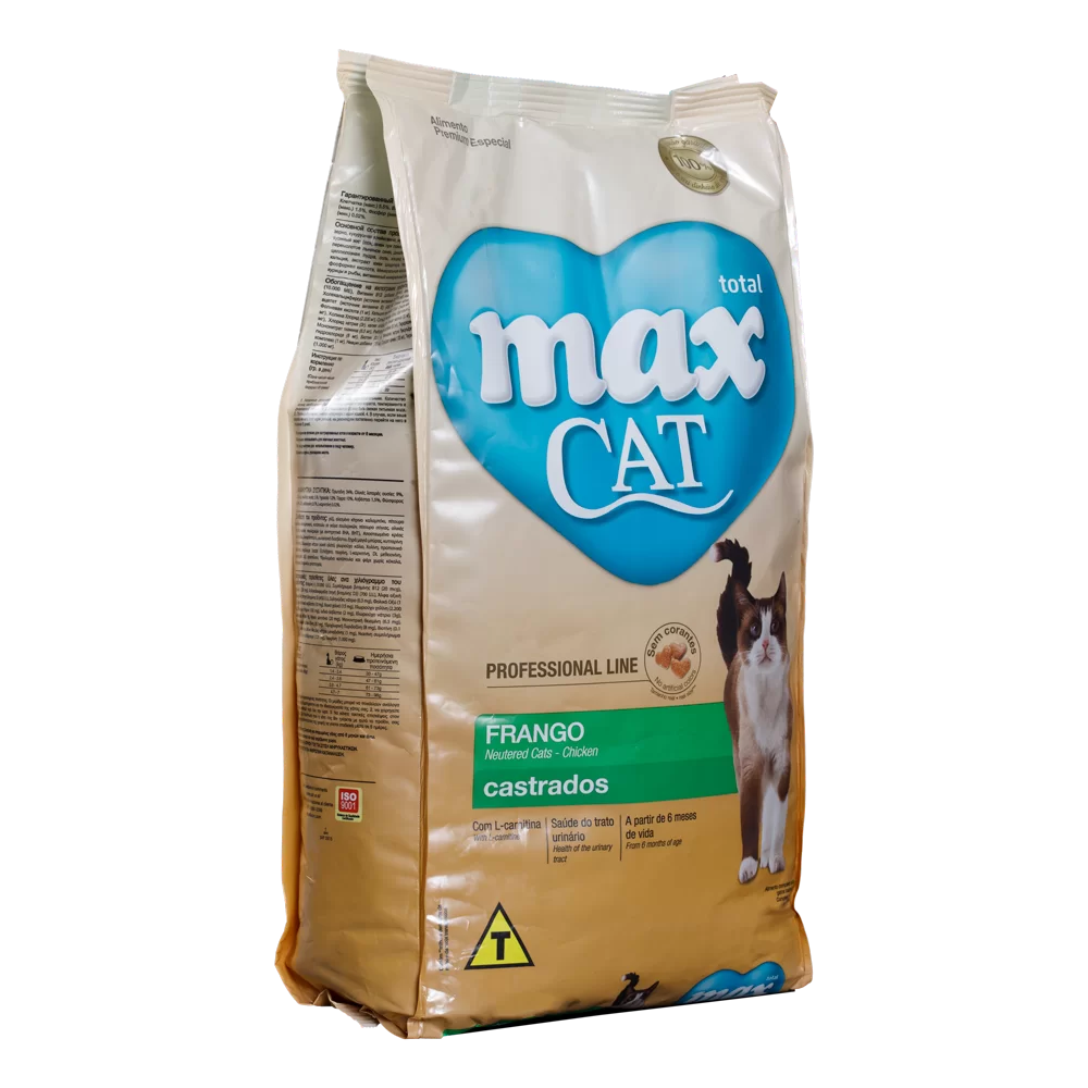 Alimento Max Cat Castrado para Gatos Adultos sabor a Pollo