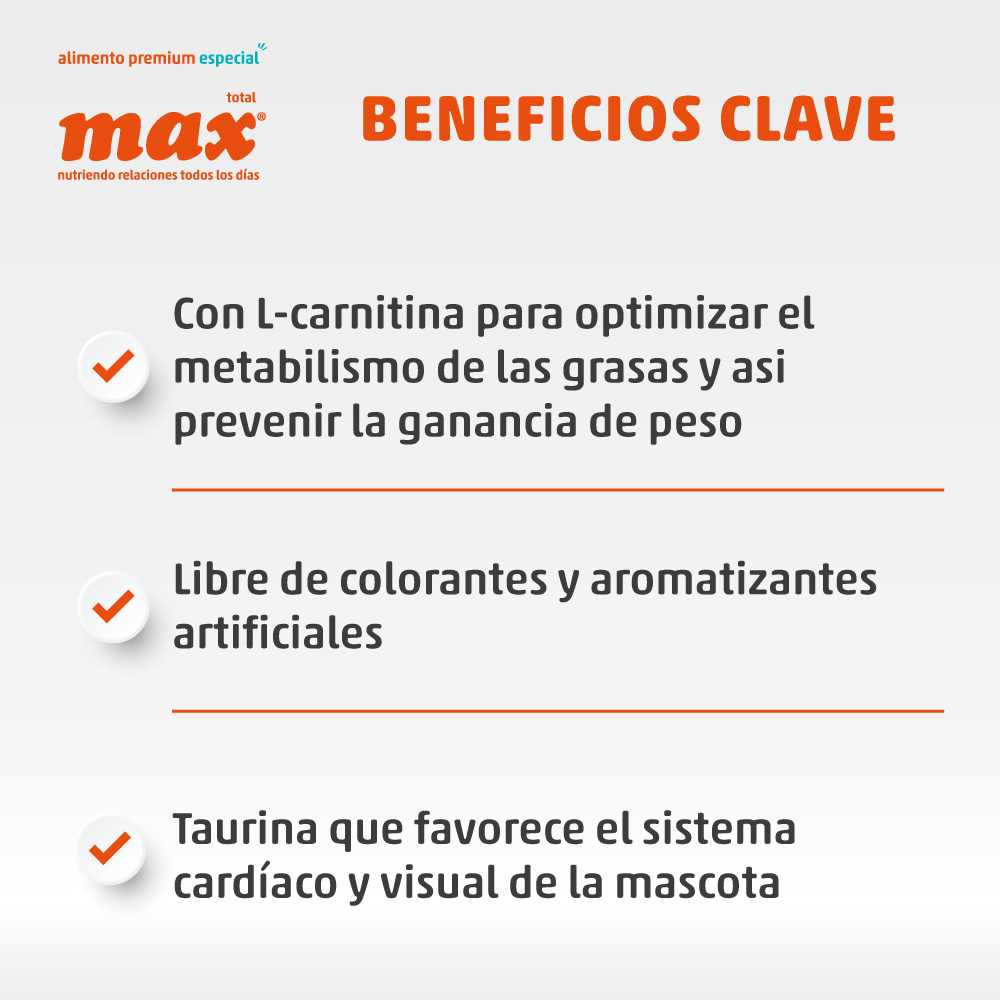 Alimento Max Cat Castrado para Gatos Adultos sabor a Pollo