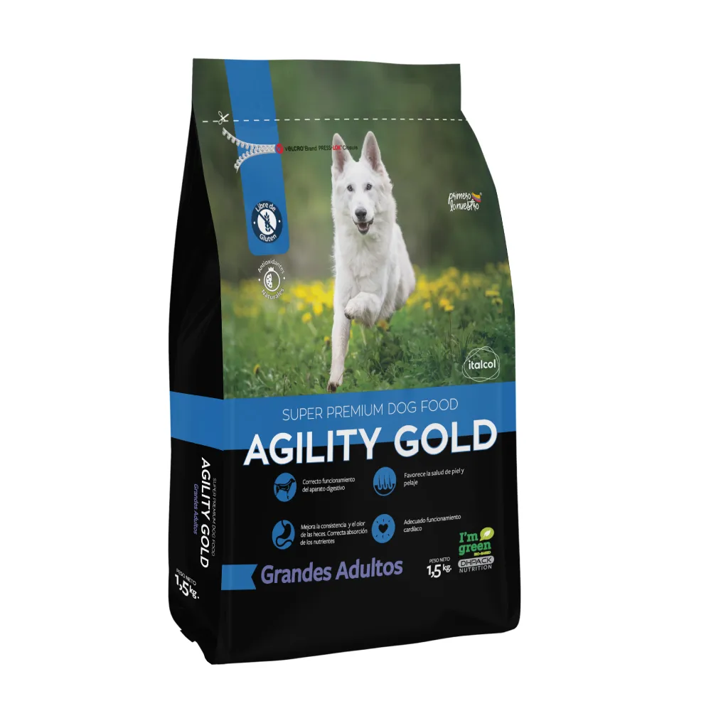 Alimento Agility Gold Grandes Adultos para Perros de Razas Grandes y Medianas