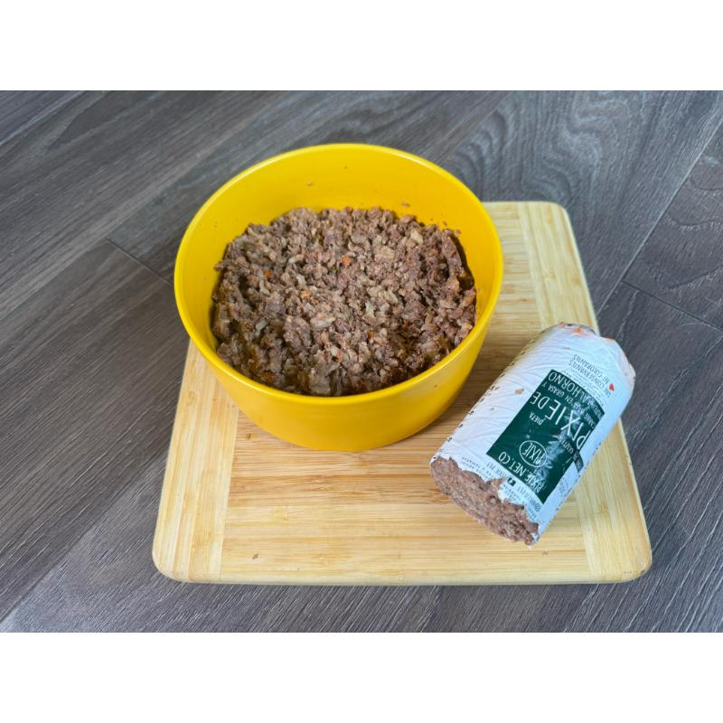 Alimento Congelado Pixie para Perro Sabor Carne Baja en Grasa Barf Dieta Horneada