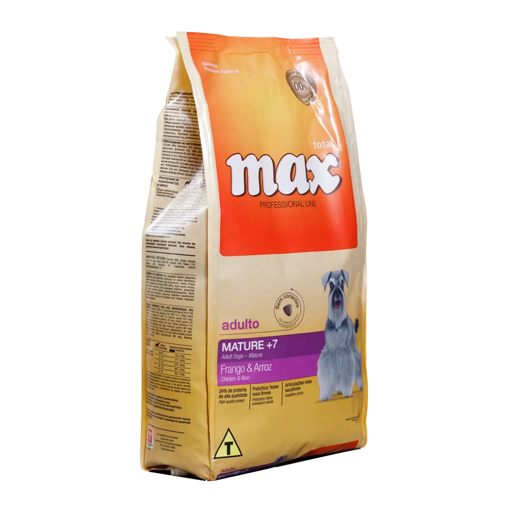 Alimento Max Professional Line Mature para Perro Adulto Mayor Senior 7+ sabor a Pollo