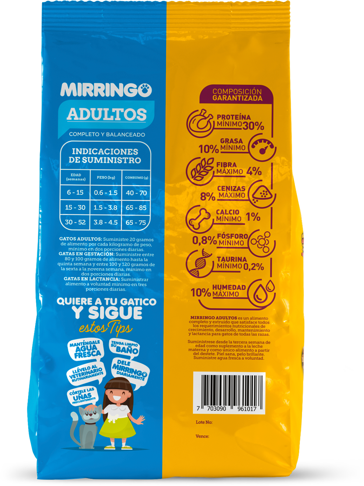 Alimento Mirringo Adulto para Gato de todas las Razas