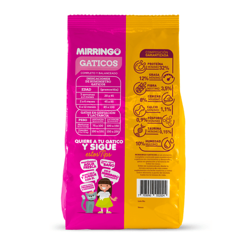 Alimento Mirringo Kitten para Gato Gatitos