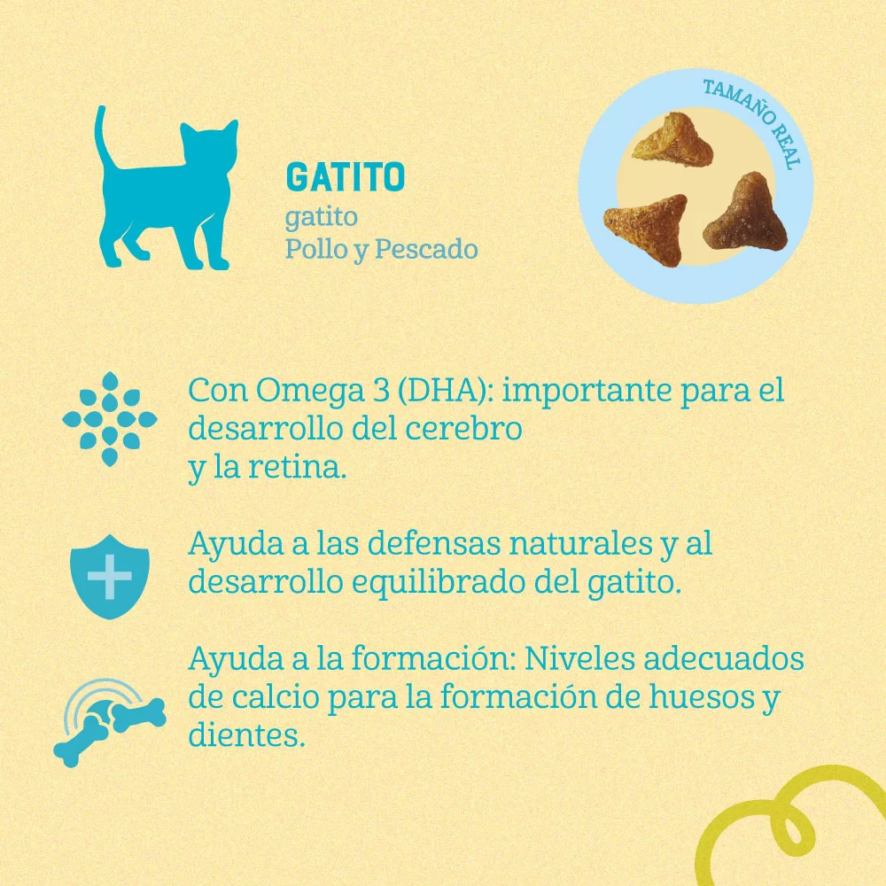 Alimento Naturalis Filhote para Gato Gatito sabor a Pescado y Pollo