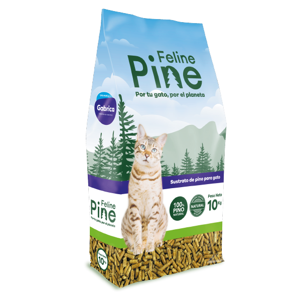 Aseo Arena Ecológica Feline Pine para Gatos