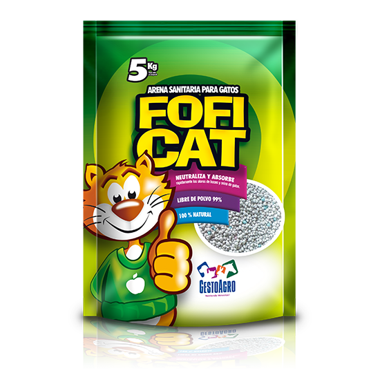 Aseo Arena Foficat para Gatos Manzana Verde