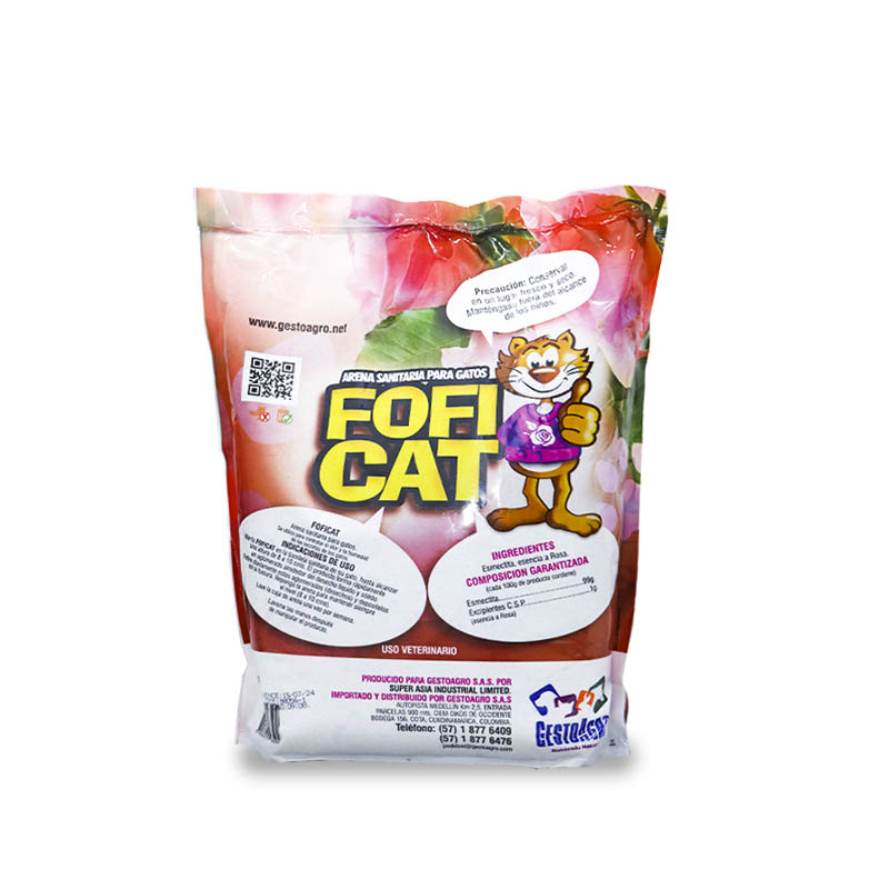 Aseo Arena Foficat para Gatos Rosas Rose Calm