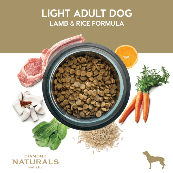 Alimento Diamond Naturals Cordero y Arroz Light Perros Adultos