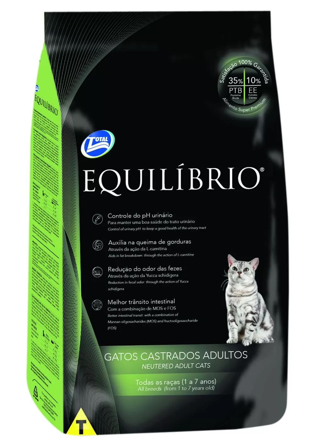 Alimento Equilibrio para Gato Adulto Castrado