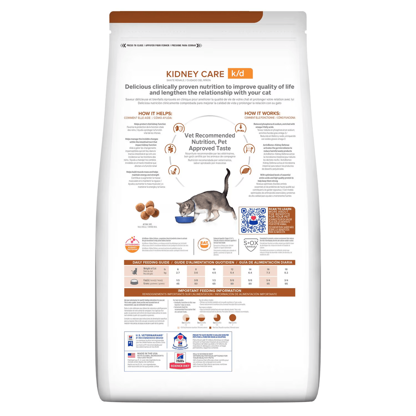 Alimento Hills KD Kidney Care para Gatos Adultos