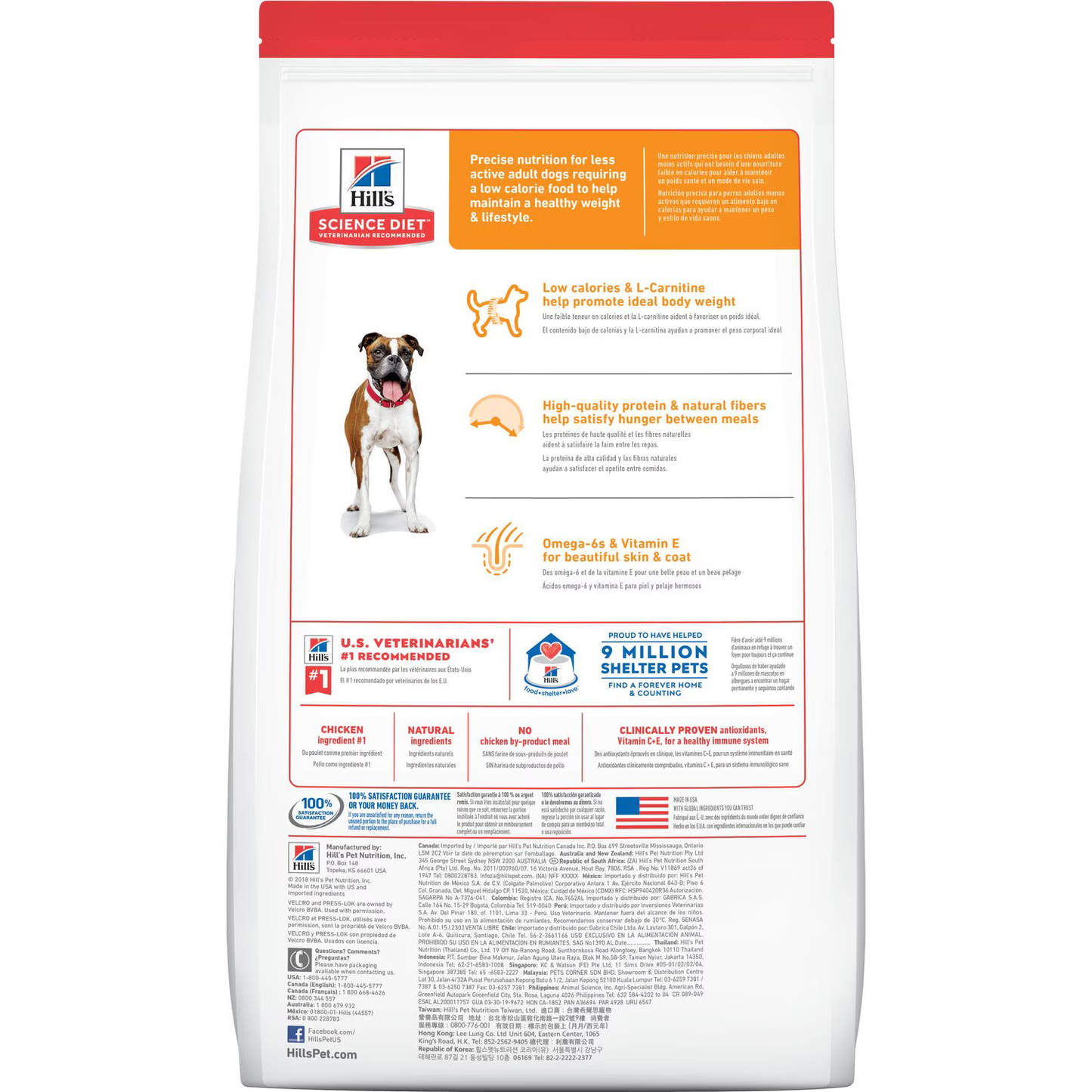 Alimento Hills Light Adult para Perros Adultos Bajo en Calorias