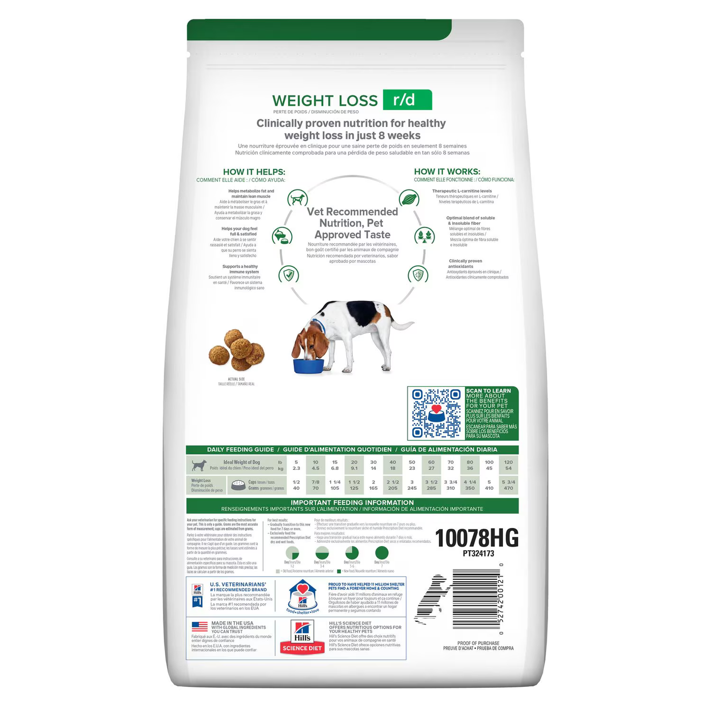 Alimento Hills RD Weight Loss para Perro Adulto perdida de peso