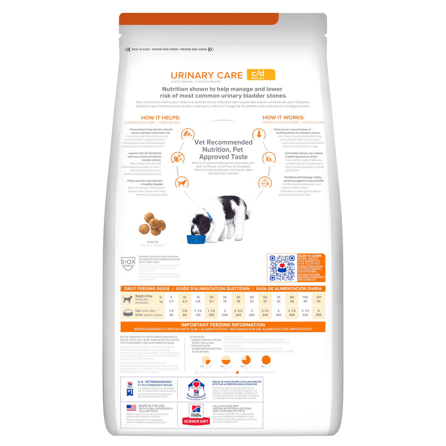 Alimento Hills C/D Urinary Care Multicare para Perros Adultos