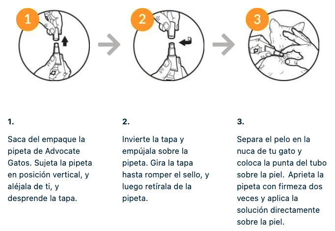Medicamento Advocate Antiparasitario Externo e Interno para Gatos de 4 a 8 Kg