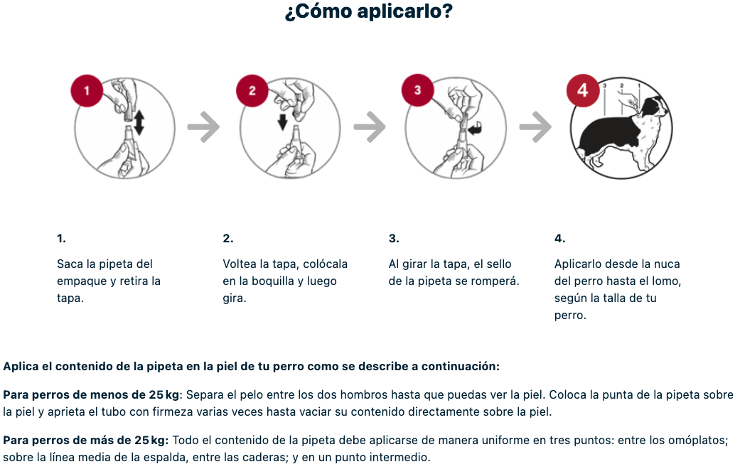 Medicamento Antipulgas Advantix para Perros de 10 a 25 Kg