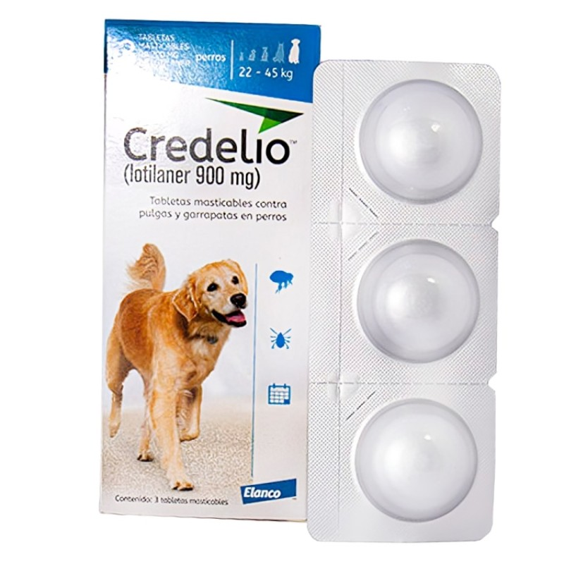 Medicamento Credelio Antipulgas Masticable para Perros de 22 a 45 Kg