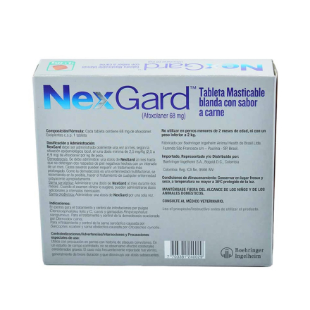 Medicamento Nexgard Antipulgas Masticable para Perros de 10.1 a 25 Kg