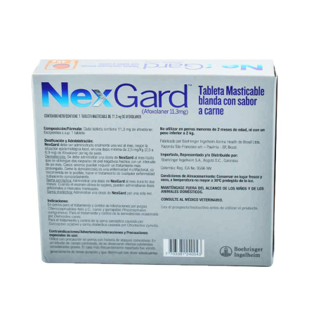 Medicamento Nexgard Antipulgas Masticable para Perros de 2 a 4 Kg