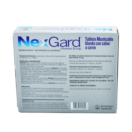 Medicamento Nexgard Antipulgas Masticable para Perros de 4.1 a 10 Kg