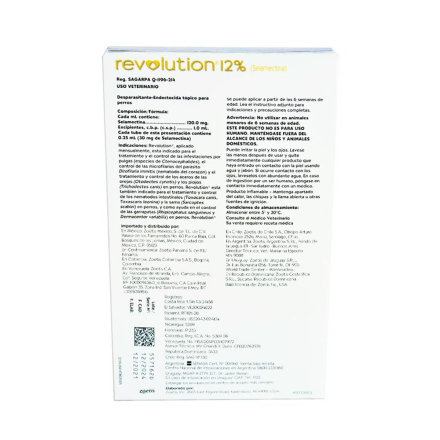 Medicamento Revolution Antipulgas Externo para Perros de 2.6 a 5 Kg