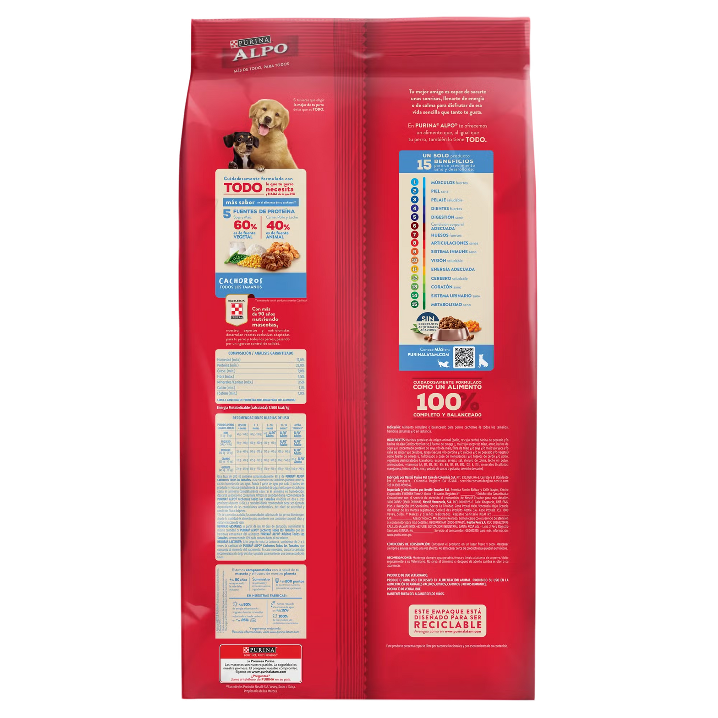 Alimento Alpo para Perros Cachorros de Todos los Tamaños
