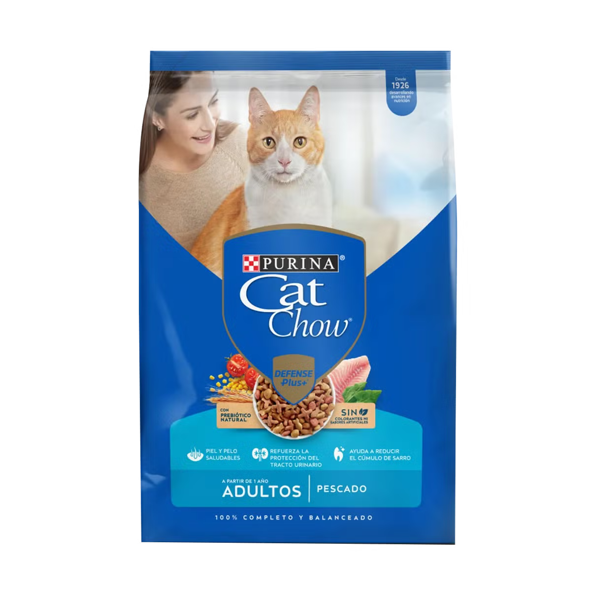 Alimento Cat Chow para Gatos Adultos Sabor Pescado