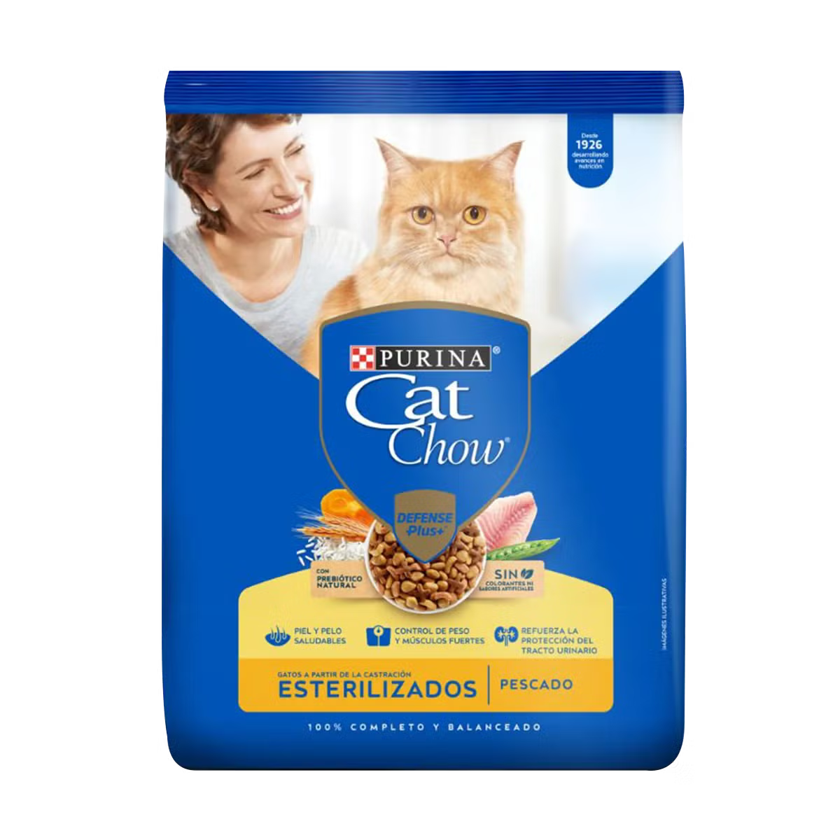 Alimento Cat Chow para Gatos Adultos Esterilizados sabor a Pescado