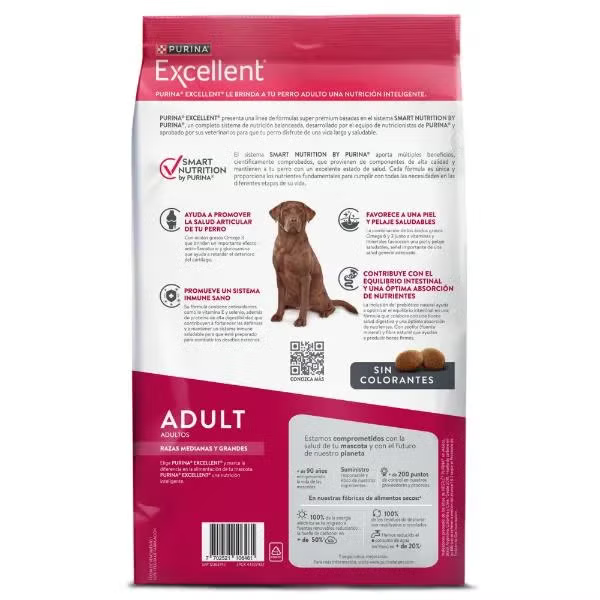 Alimento Purina Excellent Razas Medianas y Grandes para Perros Adultos