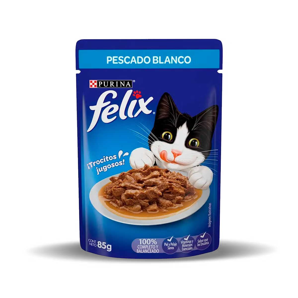 Alimento Húmedo Felix Sobre Pescado Blanco para Gatos Adultos