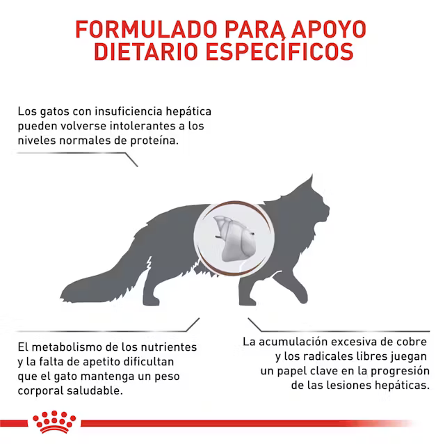 Alimento Royal Canin Hepatic para Gato Adulto