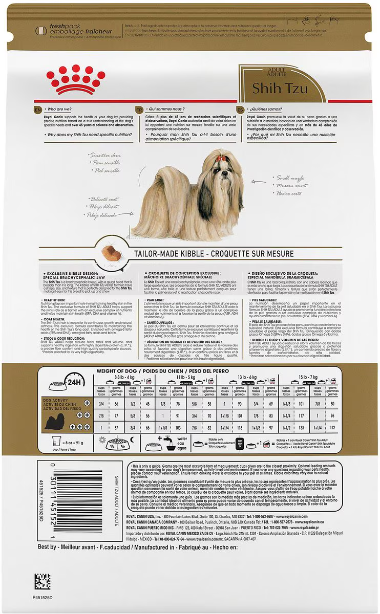 Alimento Royal Canin Shih Tzu para Perro Adulto