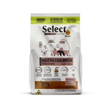 Alimento Select By Monello Digestión Equilibrada para Perros Adultos de Razas Medianas y Grandes