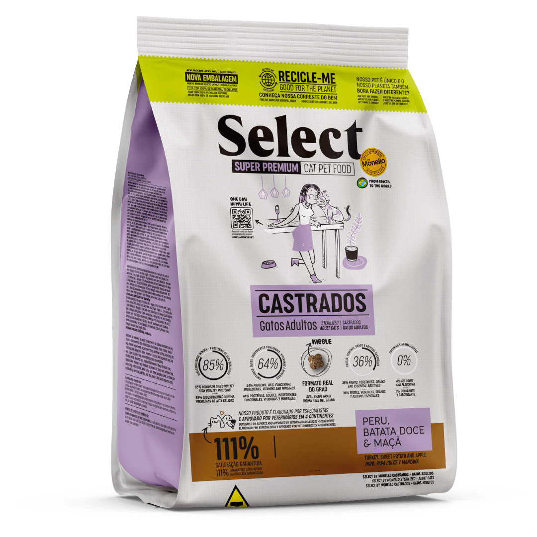 Alimento Select By Monello Castrados para Gato Adulto