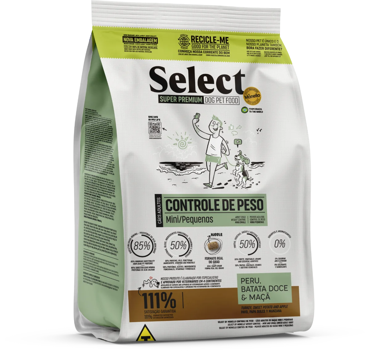 Alimento Select By Monello Control de Peso para Perros Adultos de Razas Pequeñas