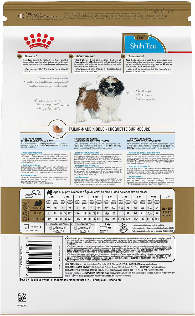 Alimento Royal Canin Shih Tzu Puppy para Perro Cachorro