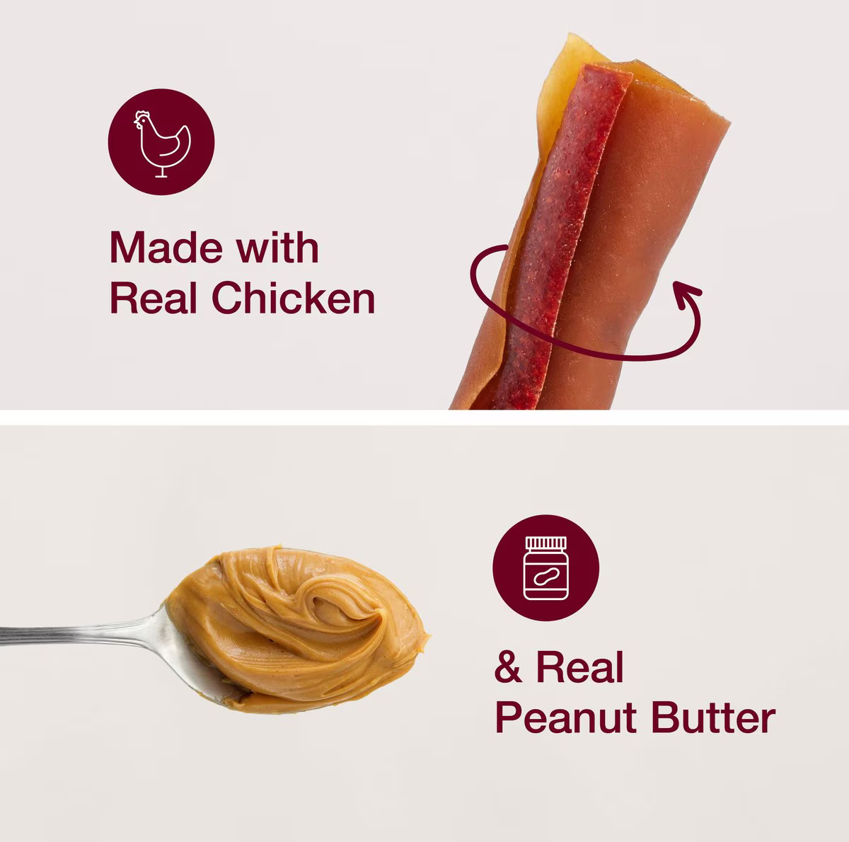 Snack SmartBones SmartSticks Penaut Butter para Perros X 5 Unidades