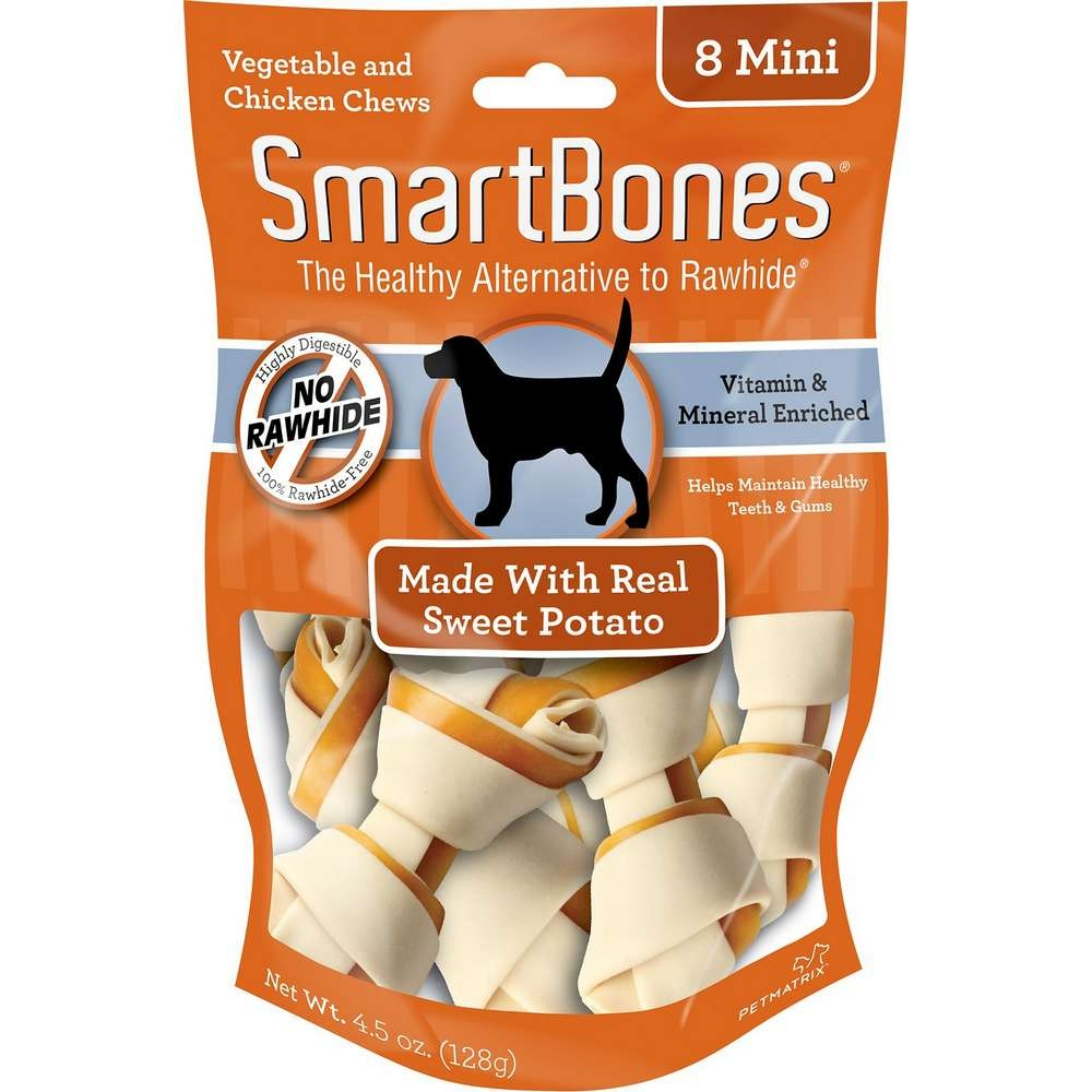 Snack SmartBones Sweet Potato para Perros X 8 unidades Mini