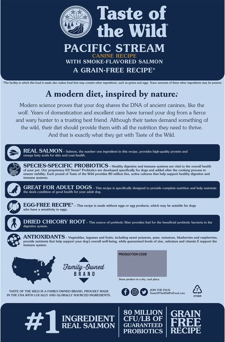 Alimento Taste of the Wild Pacific Stream para Perro Adulto