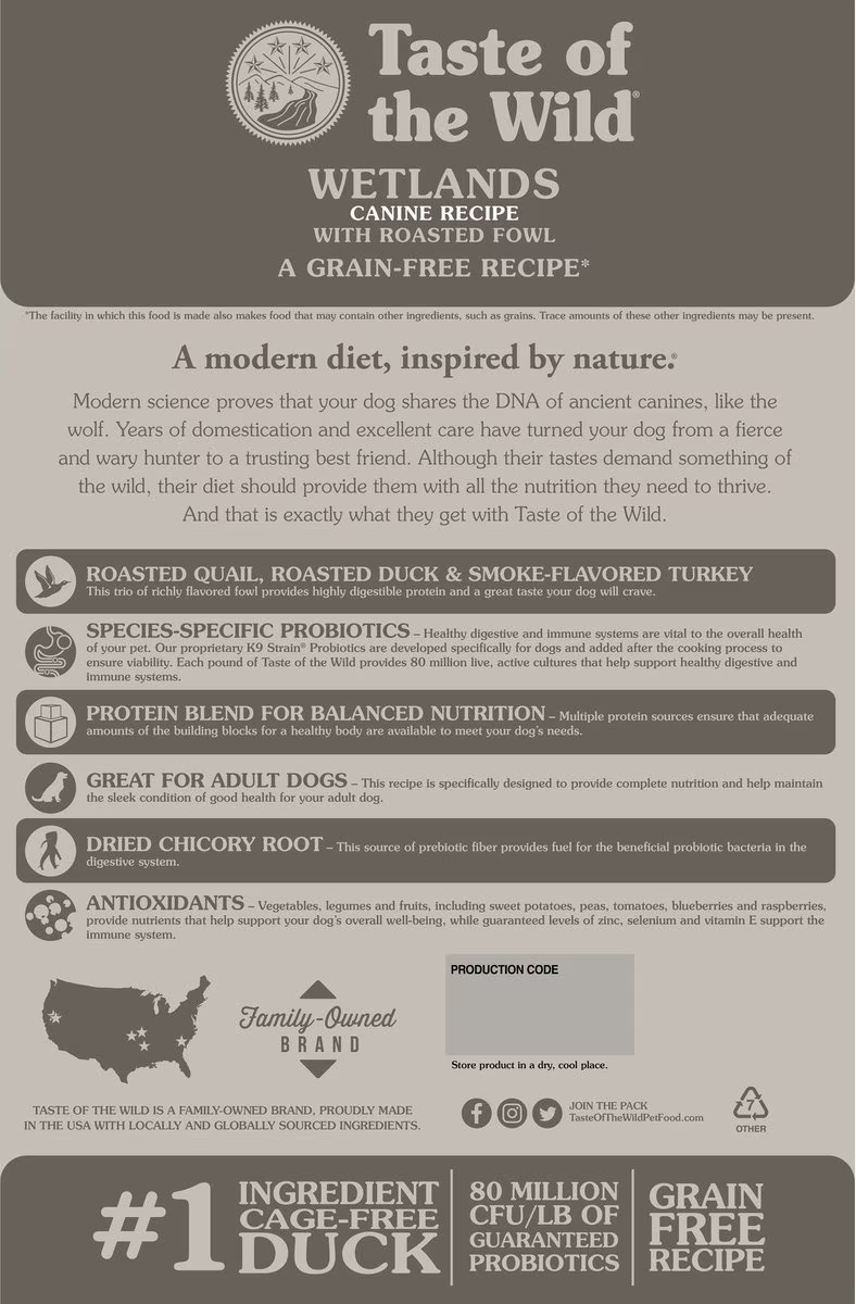 Alimento Taste of the Wild Wetlands para Perro Adulto