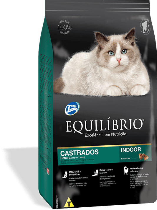Alimento Equilibrio para Gato Adulto Castrado Mayor Senior 7+