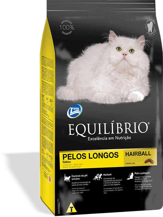 Alimento Equilibrio para Gato Adulto Pelos Largos