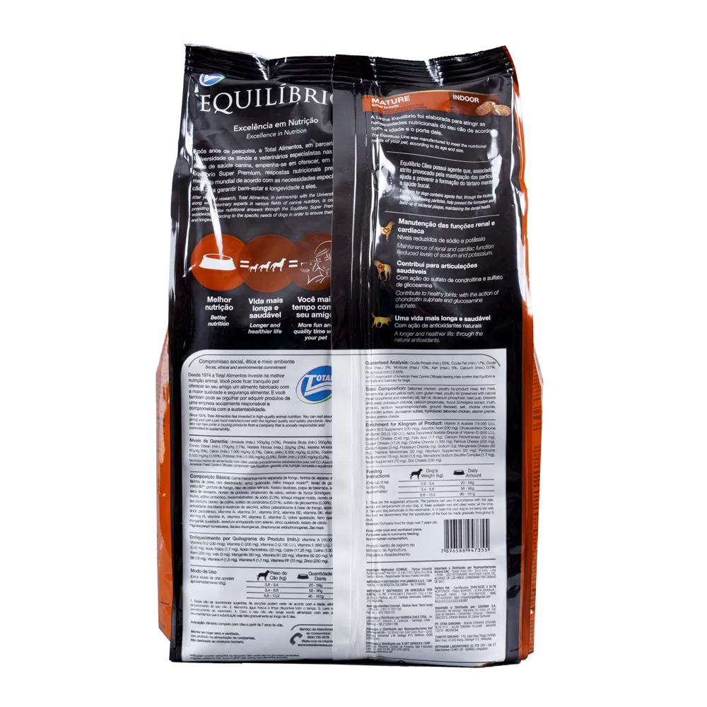 Alimento Equilibrio Mature para Perro Adulto Mayor Senior 7+ Razas Pequeñas