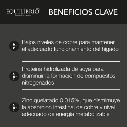 Alimento Equilibrio Veterinary HE Hepatic Perro Adulto de Todas las Razas