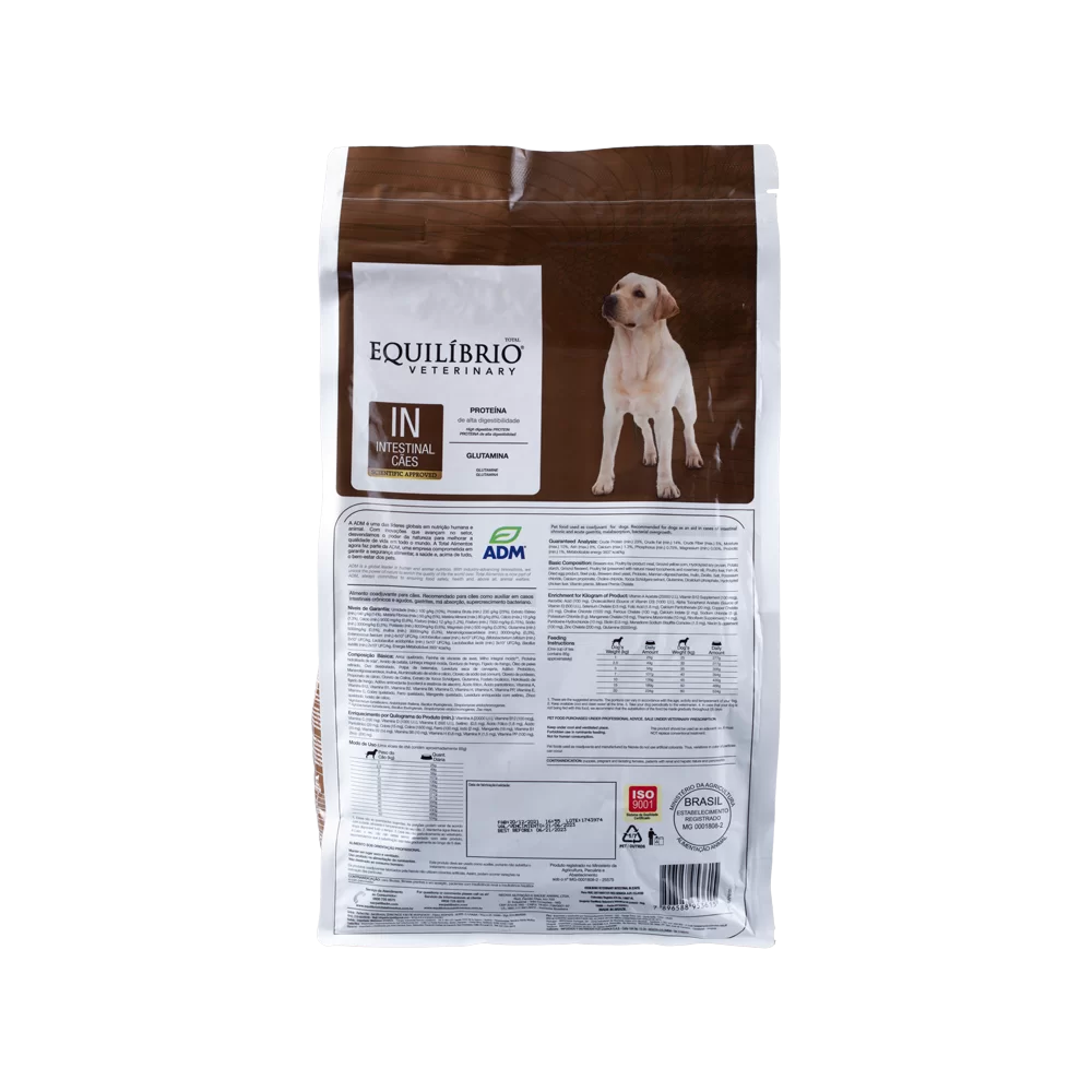 Alimento Equilibrio Veterinary IN Intestinal Perro Adulto de Todas las Razas