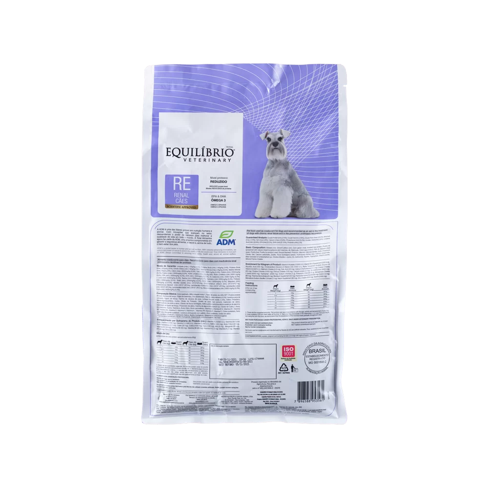 Alimento Equilibrio Veterinary Renal RE Perro Adulto de Todas las Razas
